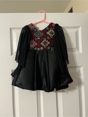 Tatreez embroidery toddler girl dress